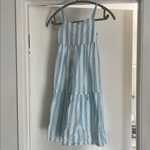 Carter’s Blue and White Striped Tiered Dress